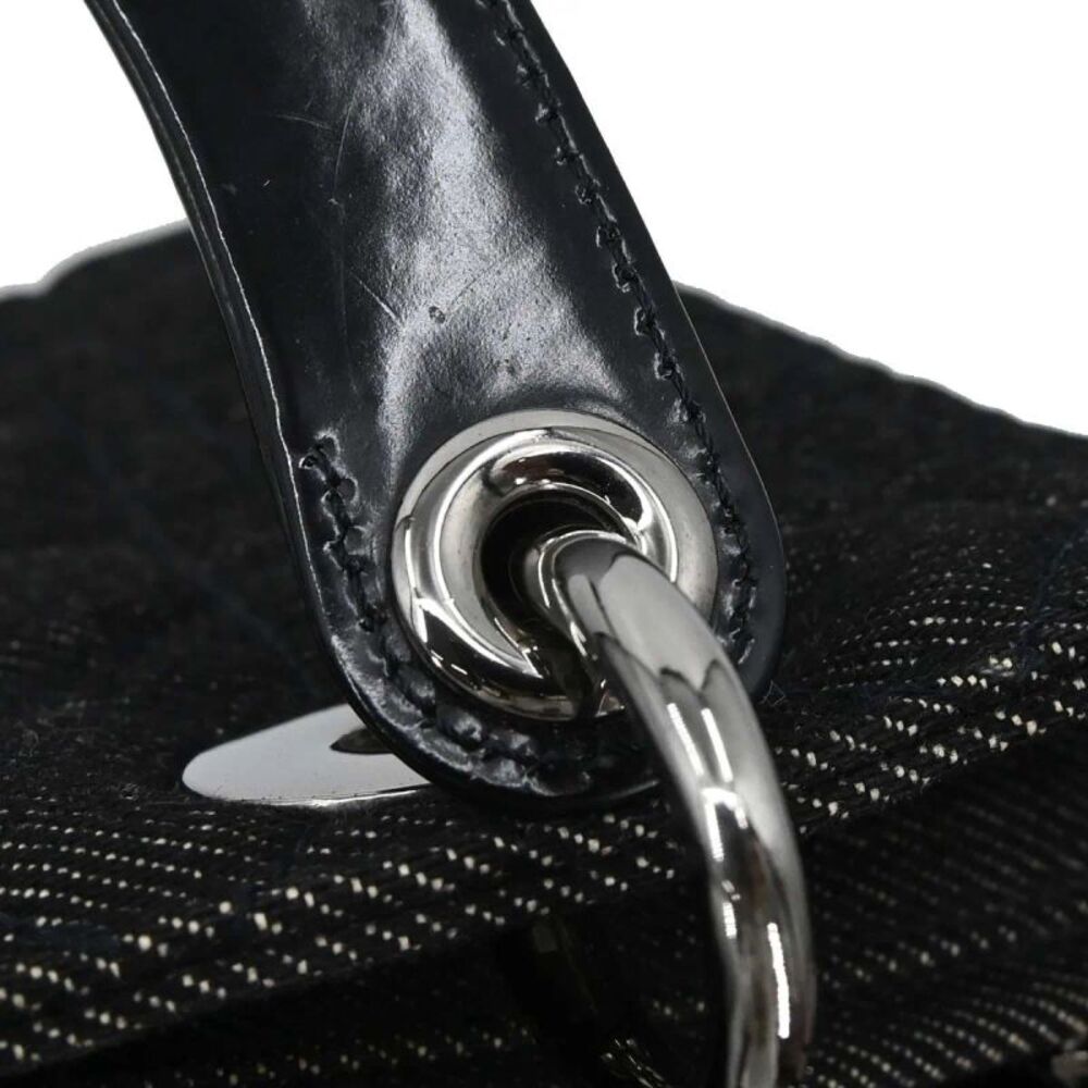 Christian Dior Vintage Lady Dior Cannage Quilt Denim Black Denim_Jeans Handbag - Picture 15 of 15